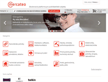 Tablet Screenshot of mercateo.sk